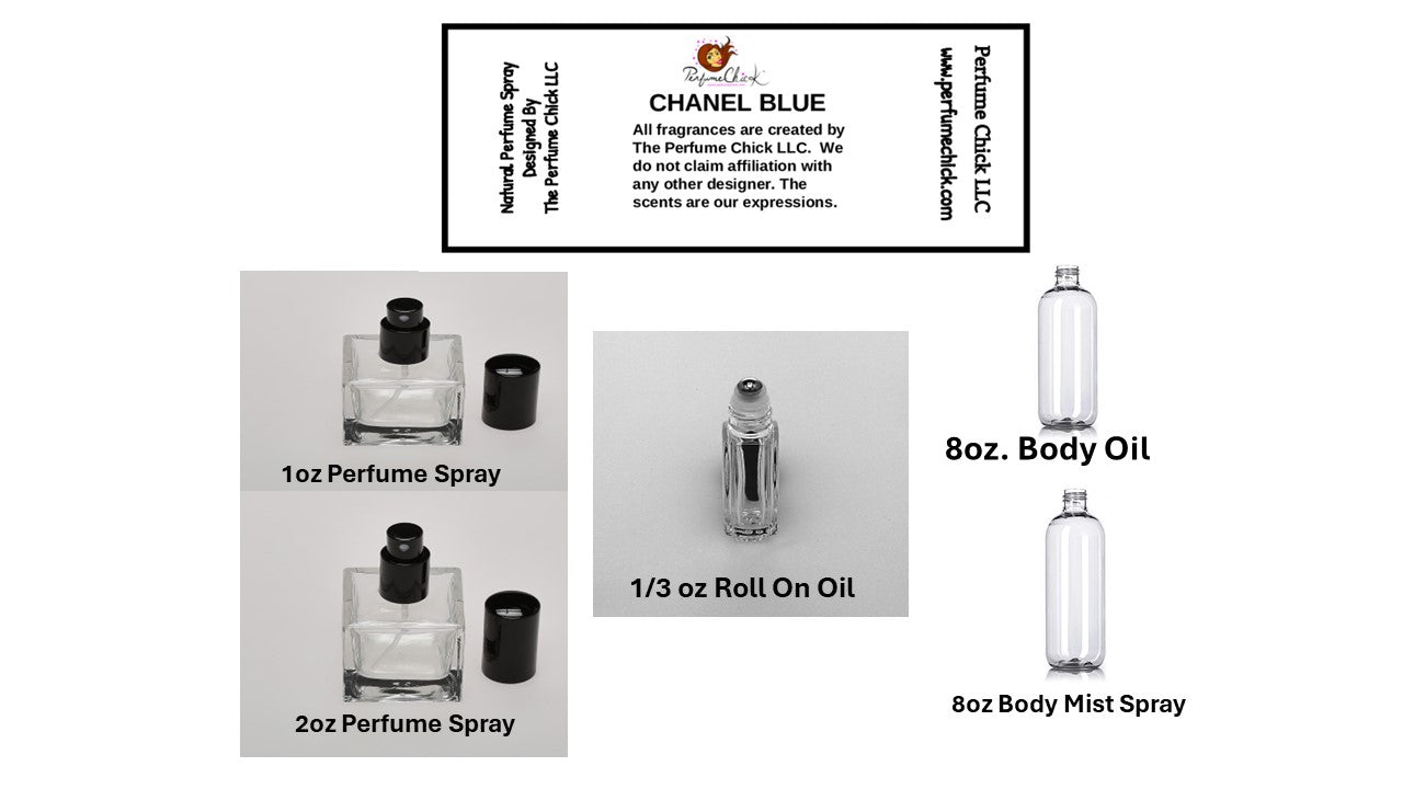 CHANEL BLEU MEN TYPE (SPRAYS- ROLL ONS AND BODY OILS)