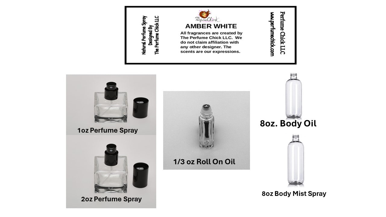 AMBER WHITE  (SPRAYS- ROLL ONS AND BODY OILS)
