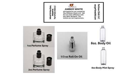 AMBER WHITE  (SPRAYS- ROLL ONS AND BODY OILS)