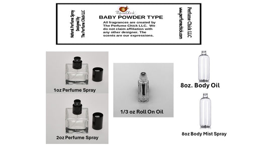 BABY POWDER    (SPRAYS- ROLL ONS AND BODY OILS)