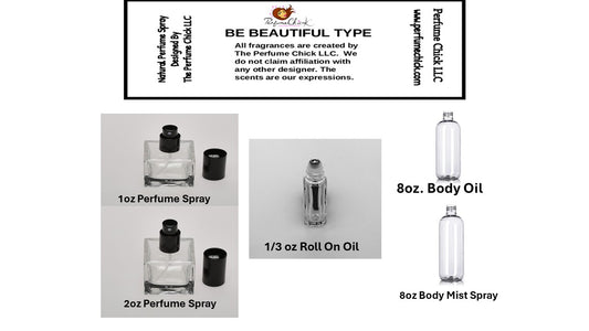 BE BEAUTIFUL    (SPRAYS- ROLL ONS AND BODY OILS)