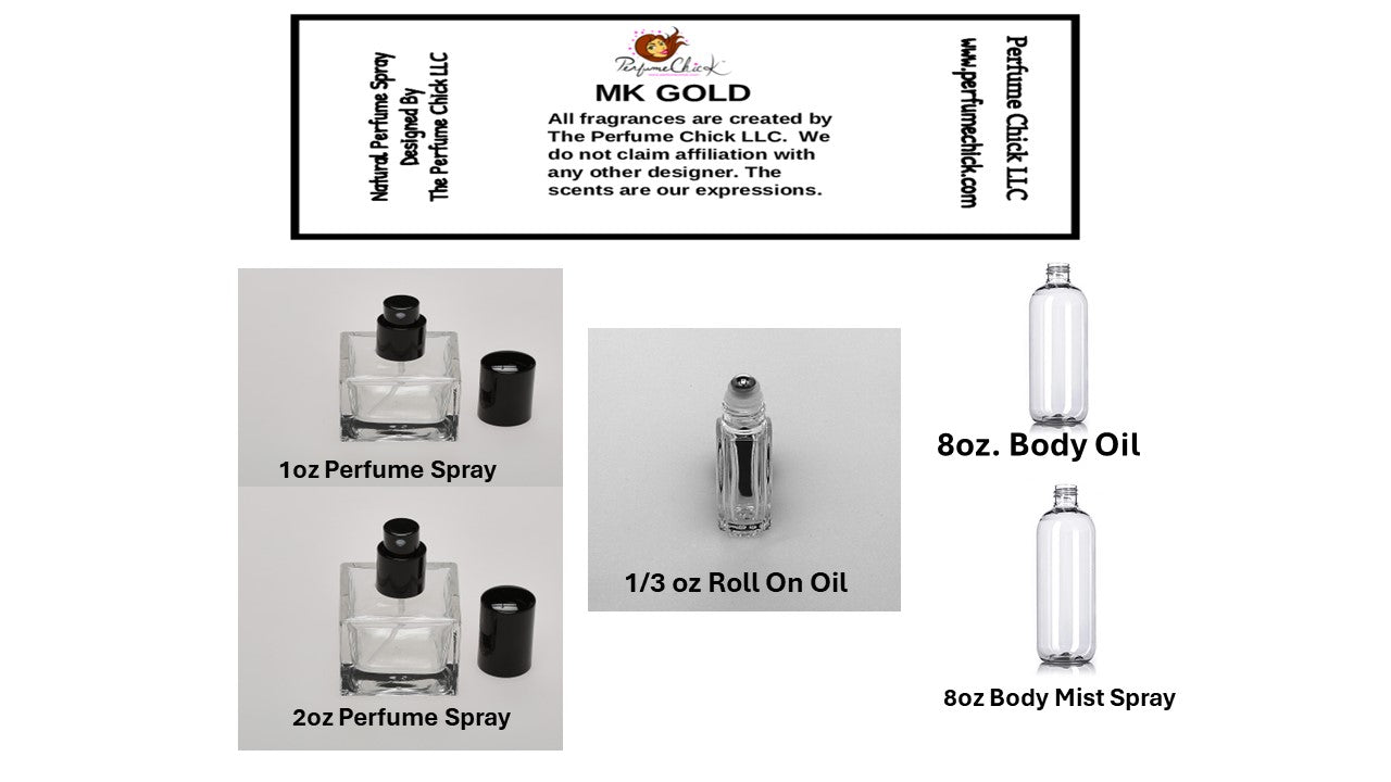 MK GOLD   (SPRAYS- ROLL ONS AND BODY OILS)