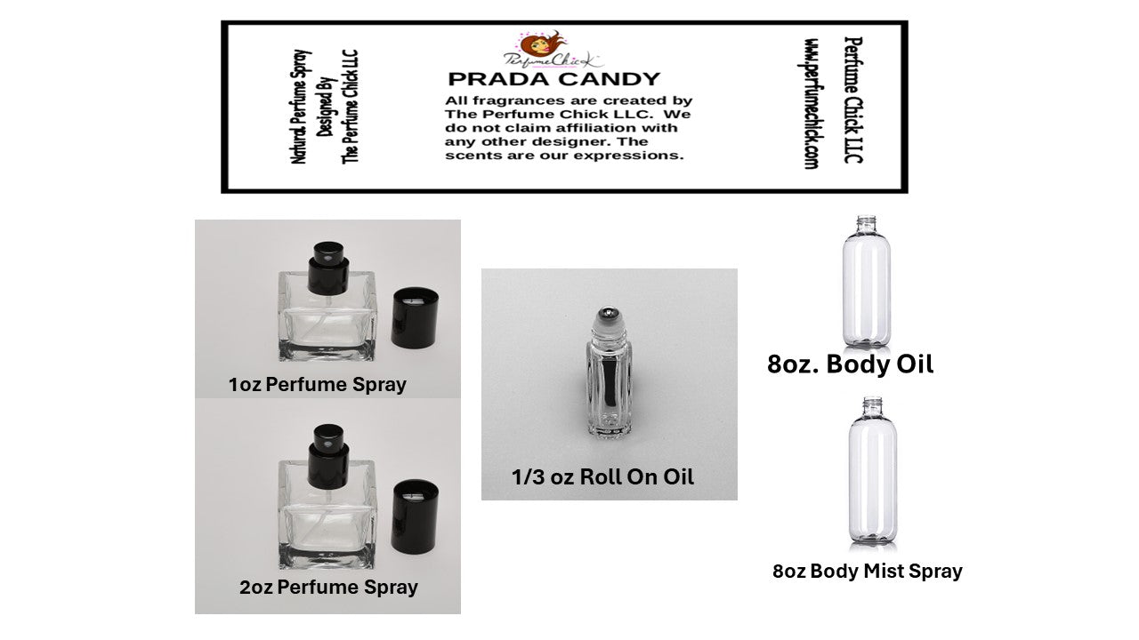 PRADA CANDY TYPE   (SPRAYS- ROLL ONS AND BODY OILS)