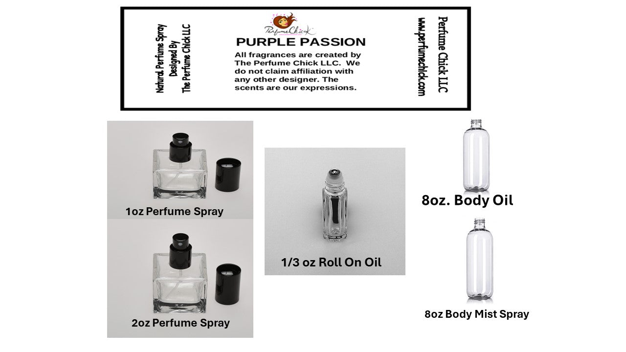 PURPLE PASSION    (SPRAYS- ROLL ONS AND BODY OILS)